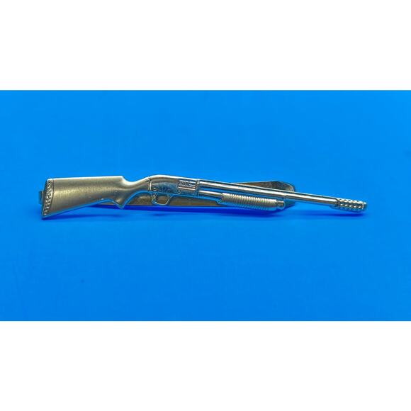 Vintage Rifle Shotgun, ANSON Gold-Tone Tie Bar / Clip, MCM - Picture 9 of 13